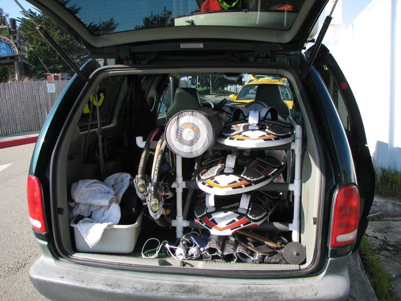 Rack Systems For Inside Minivans, Dodge Caravan Shelving Ideas